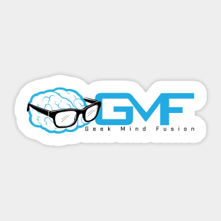 Geek Mind Fusion Logo Horizontal (Light Colors) Sticker